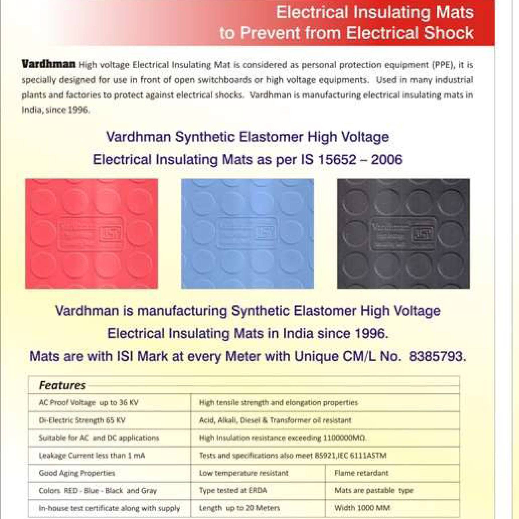 Electrical Insulation Rubber Mat switchboard matting 33kv insulation